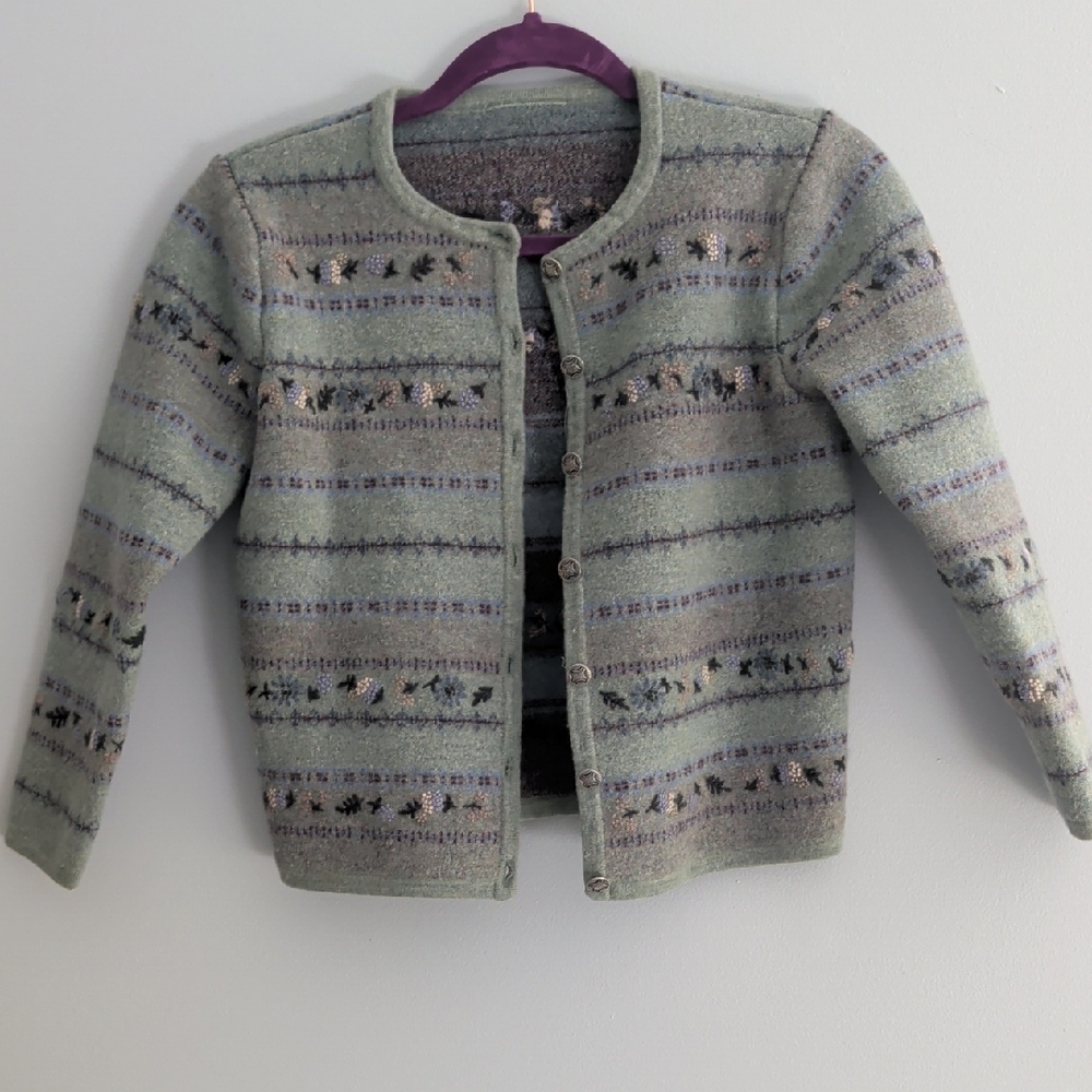 Vintage Knit Cardigan Sweater